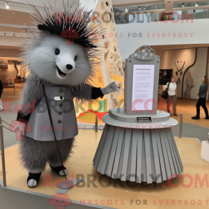 Gray Porcupine mascot...