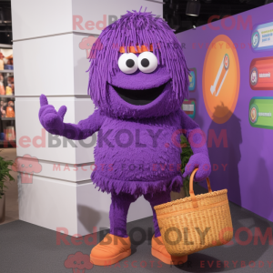 Purple Spaghetti mascot...