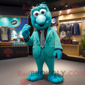 Turquoise Kiwi mascot...