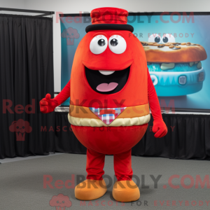 Red Burgers mascottekostuum...
