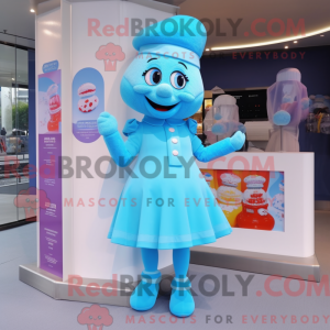 Sky Blue Candy Box mascot...