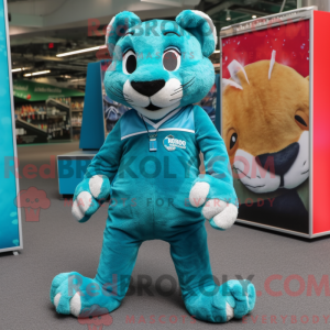 Figura de máscara Puma azul...