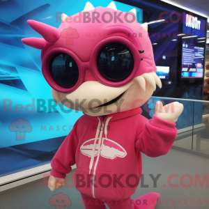 Pink Barracuda maskot...