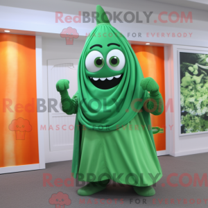 Orange Green Bean mascot...