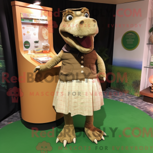 Tan Crocodile mascot...