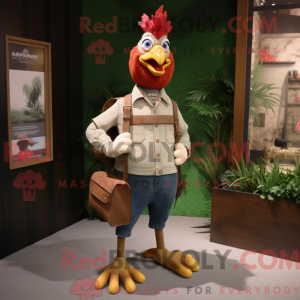 Rooster mascot costume...