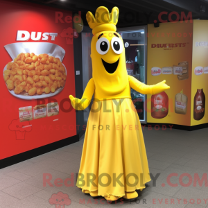 Yellow Currywurst mascot...