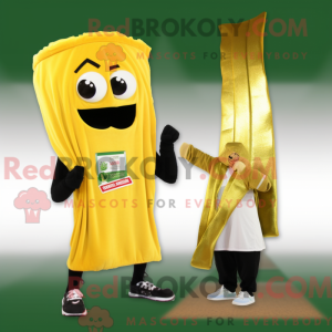 Gold Selleri maskot kostyme...