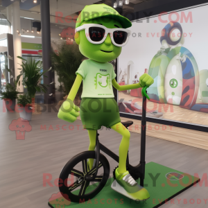 Olive Unicyclist mascot...