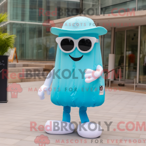 Cyan Jellyfish mascot...