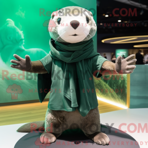 Forest Green Otter mascot...