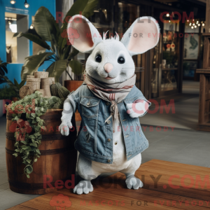 Hvid Chinchilla maskot...