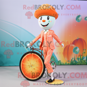 Peach Unicyclist mascot...