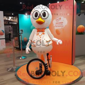Peach Unicyclist mascot...