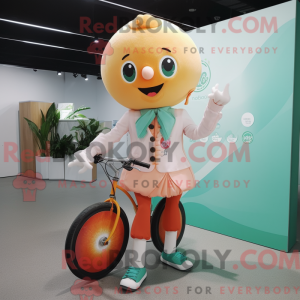 Peach Einradfahrer...