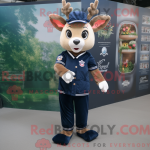 Navy Deer mascot costume...