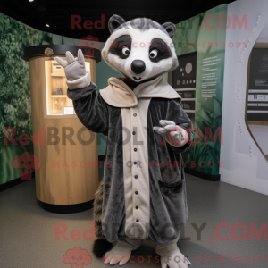 Olive Badger mascot costume...