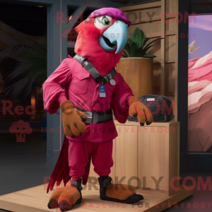 Magenta Macaw mascot...