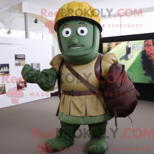 Olive Roman Soldier mascot...