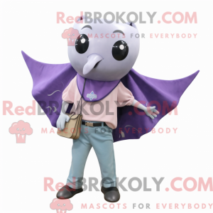 Lavender Manta Ray mascot...