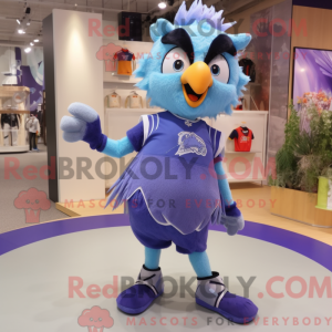 Lavender Blue Jay mascot...