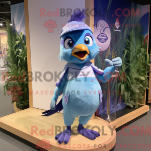 Lavendel Blue Jay maskot...