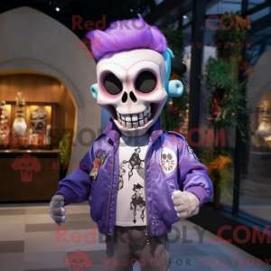 Lavender Skull mascot...