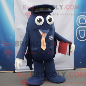Navy Squid maskot kostume...