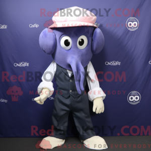 Navy Squid maskot kostume...