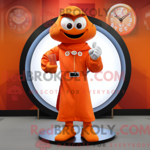 Orange timeglas maskot...