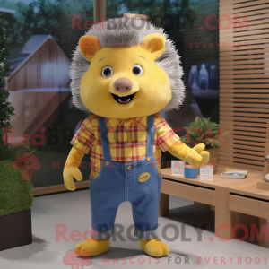 Yellow Hedgehog mascot...