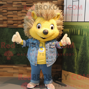 Yellow Hedgehog mascot...