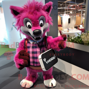 Magenta Hyena mascot...