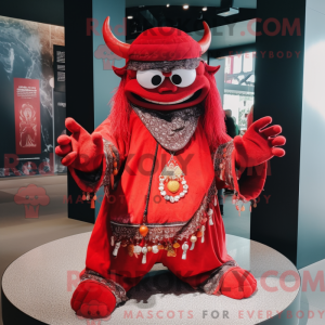 Demon mascot costume...