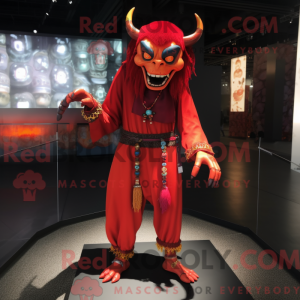 Demon mascot costume...