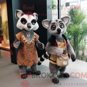 Civet maskot kostume...