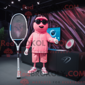 Roze tennisracket...