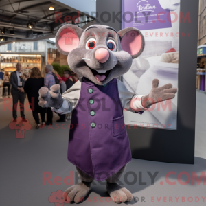 Purple Ratatouille mascot...