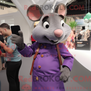 Purple Ratatouille mascot...