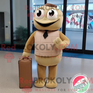 Beige Candy Box maskot...