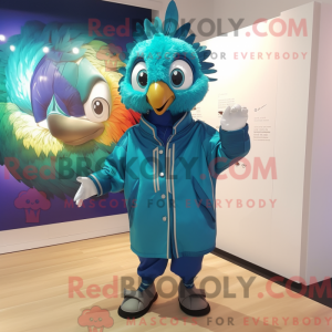Peacock mascot costume...