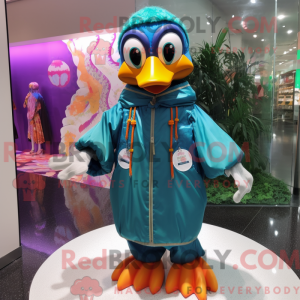 Påfugle maskot kostume...