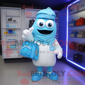 Postava maskota Sky Blue...