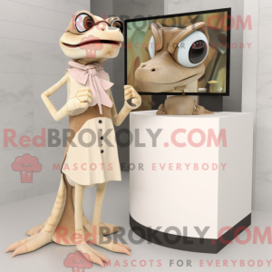 Beige Dimorphodon maskot...