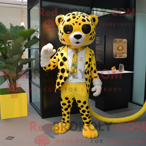Citrongul Leopard maskot...