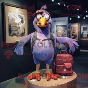 Purple Pigeon maskot...