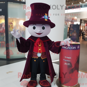 Maroon Magician mascot...