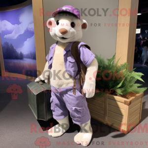 Lavender Ferret mascot...