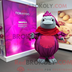 Magenta Glyptodon mascot...