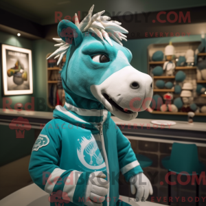 Postava maskota Teal Quagga...